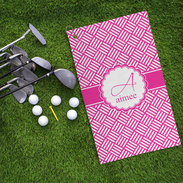 Square Weave Microfiber Golf Towels - LIFESTYLE