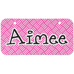 Square Weave Mini/Bicycle License Plate (2 Holes) (Personalized)