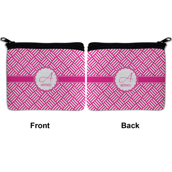 Square Weave Neoprene Coin Purse - Front & Back (APPROVAL)