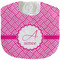 Square Weave New Baby Bib - Closed and Folded