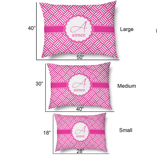 Square Weave Outdoor Dog Beds - SIZE CHART