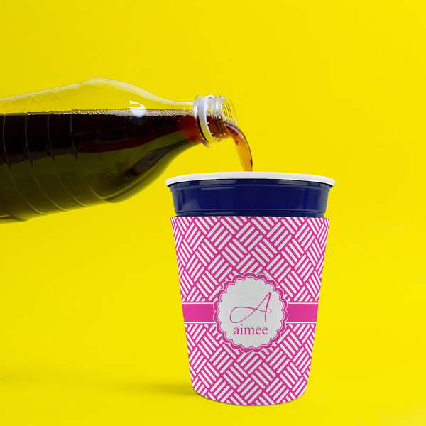 Square Weave Party Cup Sleeves - without bottom - Lifestyle
