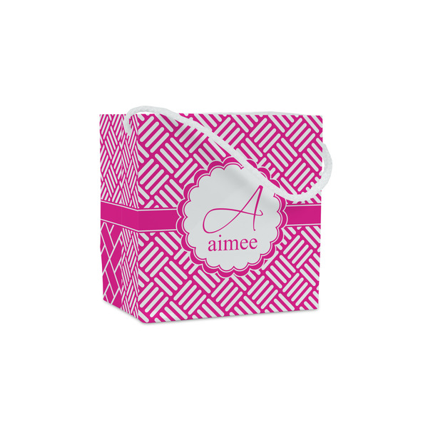 Custom Square Weave Party Favor Gift Bags - Gloss (Personalized)