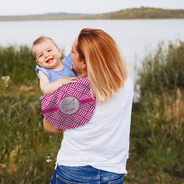 Square Weave Peanut Shaped Burp - Lifestyle