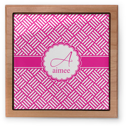 Square Weave Pet Urn w/ Name and Initial