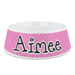 Square Weave Plastic Dog Bowl (Personalized)