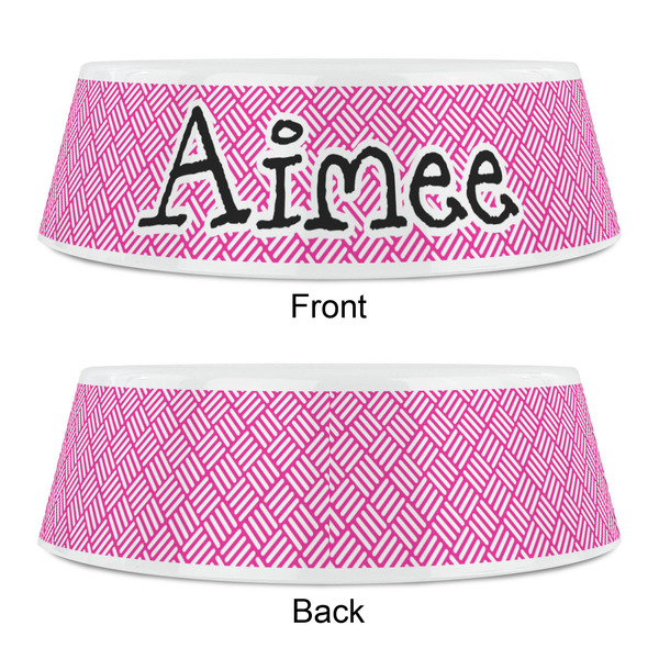 Square Weave Plastic Pet Bowls - Small - APPROVAL