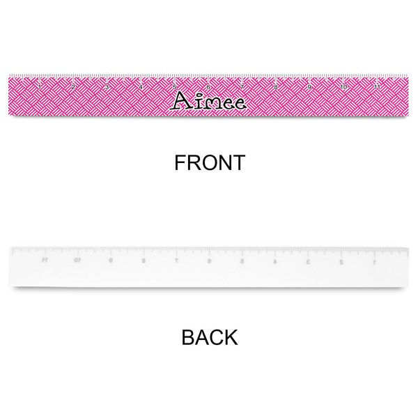 Square Weave Plastic Ruler - 12" - APPROVAL