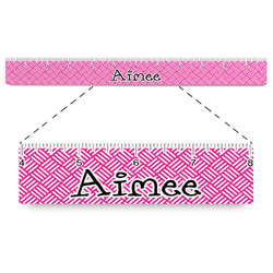 Square Weave Plastic Ruler - 12" (Personalized)