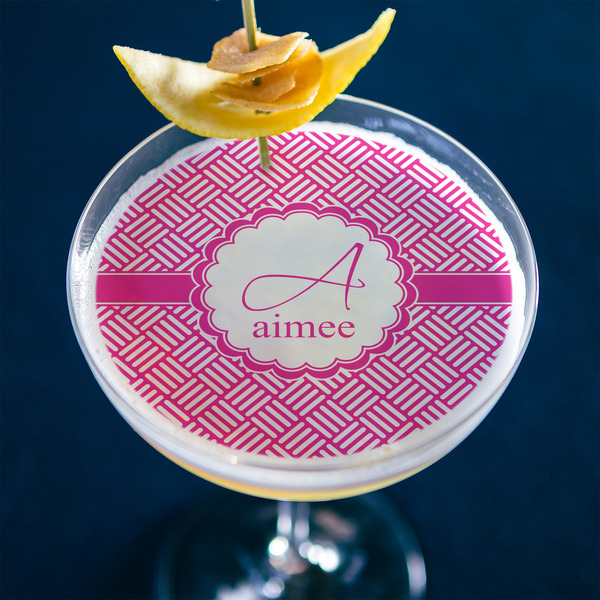 Square Weave Printed Drink Topper - XLarge - In Context