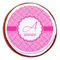 Square Weave Printed Icing Circle - Large - On Cookie