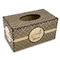 Square Weave Rectangle Tissue Box Covers - Wood - Front