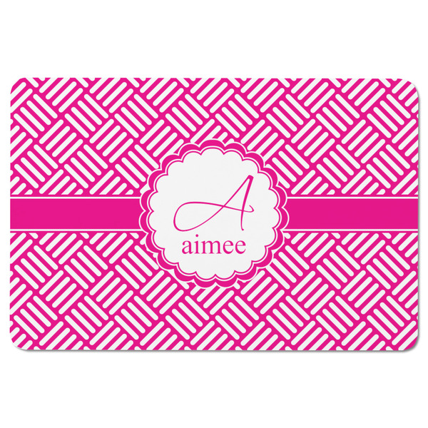 Square Weave Rectangular Fridge Magnet - FRONT