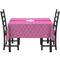 Square Weave Rectangular Tablecloths - Side View