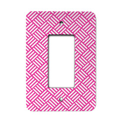 Square Weave Rocker Style Light Switch Cover