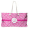 Square Weave Large Rope Tote Bag - Front View