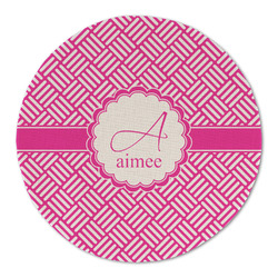 Square Weave Round Linen Placemat - Single Sided (Personalized)