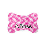 Square Weave Bone Shaped Dog Food Mat (Small) (Personalized)