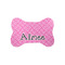 Square Weave Bone Shaped Dog Food Mat (Small) (Personalized)