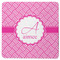 Square Weave Square Rubber Backed Coaster (Personalized)