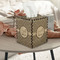 Square Weave Square Tissue Box Covers - Wood - In Context