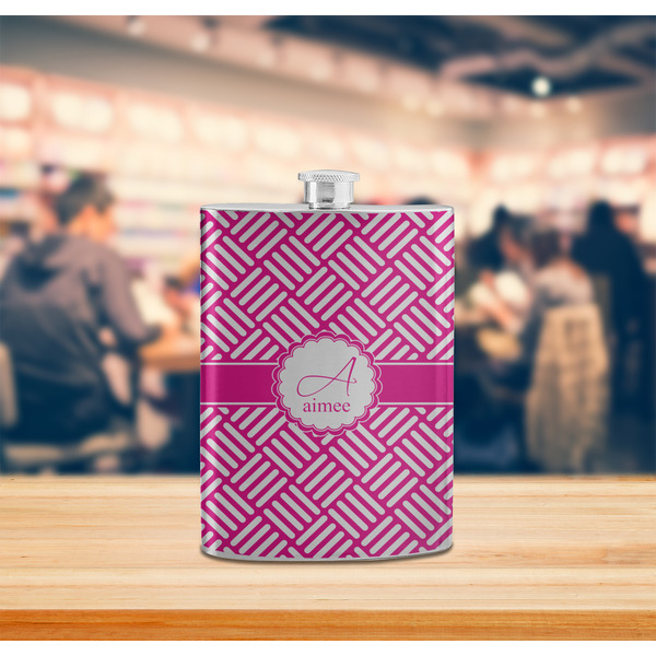 Square Weave Stainless Steel Flask - LIFESTYLE 2