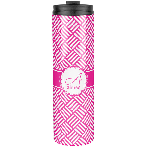 Custom Square Weave Stainless Steel Skinny Tumbler - 20 oz (Personalized)