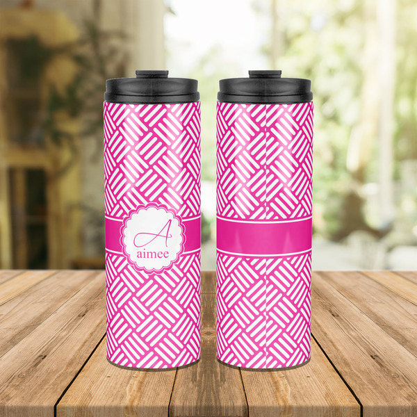Square Weave Stainless Steel Tumbler - Lifestyle