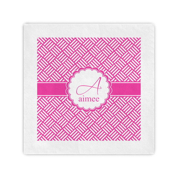 Custom Square Weave Cocktail Napkins (Personalized)