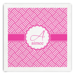 Square Weave Paper Dinner Napkins (Personalized)