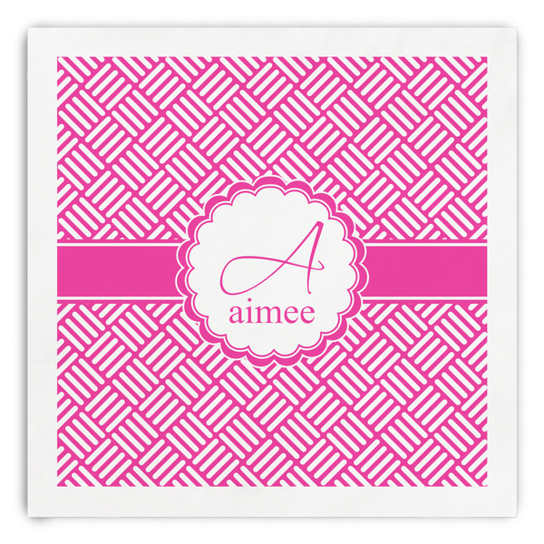 Custom Square Weave Paper Dinner Napkins (Personalized)
