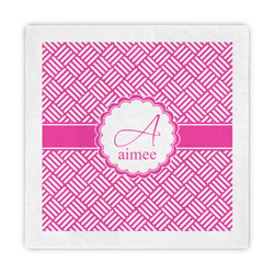 Square Weave Decorative Paper Napkins (Personalized)