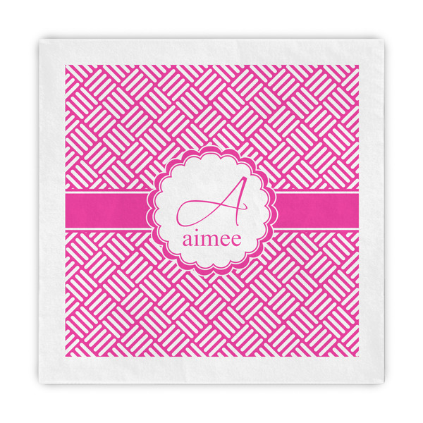 Custom Square Weave Decorative Paper Napkins (Personalized)
