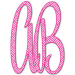 Square Weave Monogram Decal - Small (Personalized)
