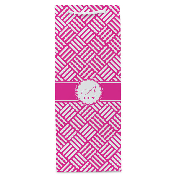 Square Weave Wine Gift Bag - Matte - Front