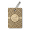 Square Weave Wood Luggage Tags - Rectangle - Front/Main