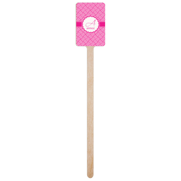 Square Weave Wooden 6.25" Stir Stick - Rectangular - Single Stick
