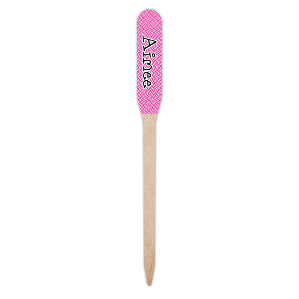 Square Weave Wooden Food Pick - Paddle - Single Pick