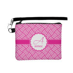 Square Weave Wristlet ID Case w/ Name and Initial