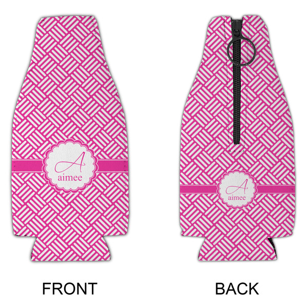 Square Weave Zipper Bottle Cooler - APPROVAL