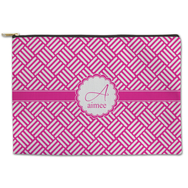 Custom Square Weave Zipper Pouch (Personalized)