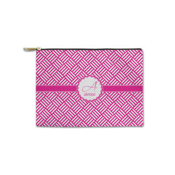 Square Weave Zipper Pouch - Small - 8.5"x6" (Personalized)