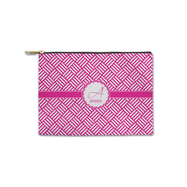 Custom Square Weave Zipper Pouch - Small - 8.5"x6" (Personalized)