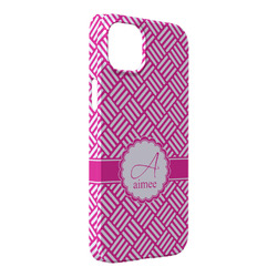 Square Weave iPhone Case - Plastic - iPhone 14 Pro Max (Personalized)
