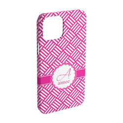Square Weave iPhone Case - Plastic - iPhone 15 Pro (Personalized)