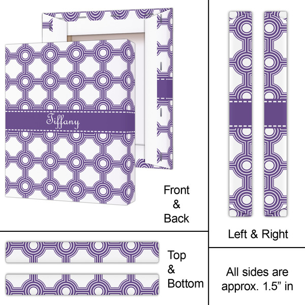 Connected Circles 11x14 - Canvas Print - Approval