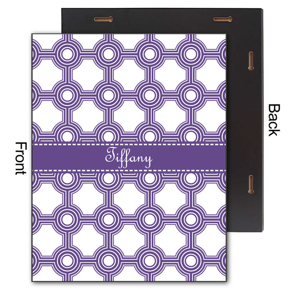 Connected Circles 11x14 Wood Print - Front & Back View