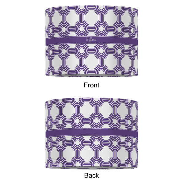 Connected Circles 12" Drum Lampshade - APPROVAL (Fabric)