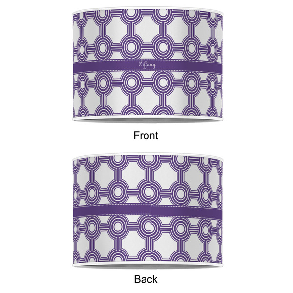 Connected Circles 12" Drum Lampshade - APPROVAL (Poly Film)