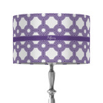 Connected Circles 12" Drum Lamp Shade - Fabric (Personalized)